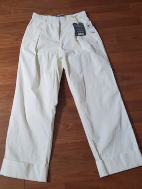 Democracy Absolution Skyrise Wide Leg Corduroy Pants White Size 6 NWTBrand: De